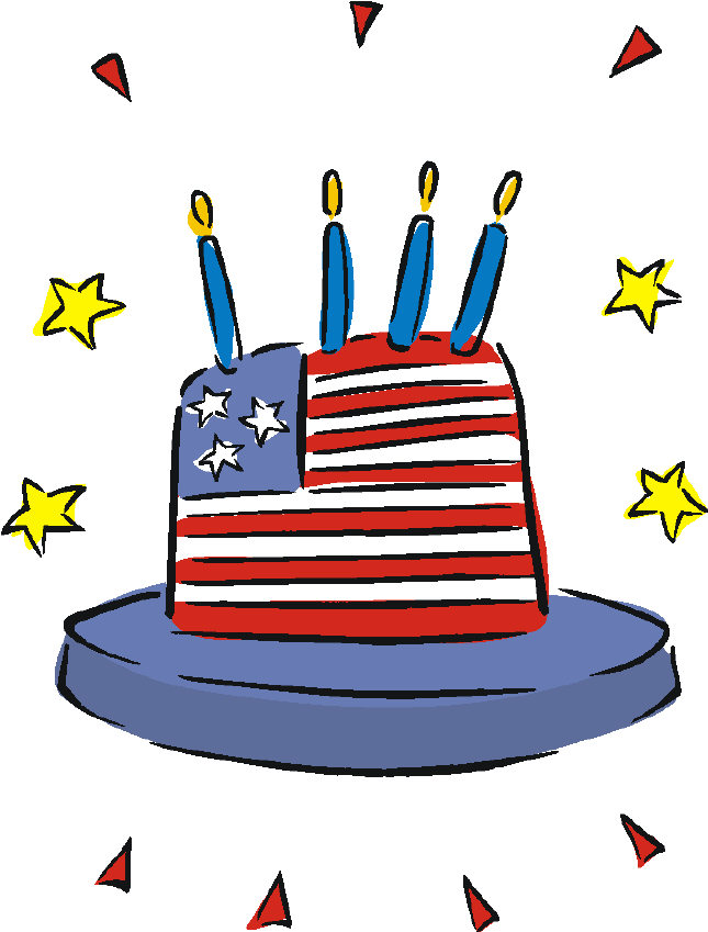 July Birthday Cake Clip Art Images  Pictures - Becuo