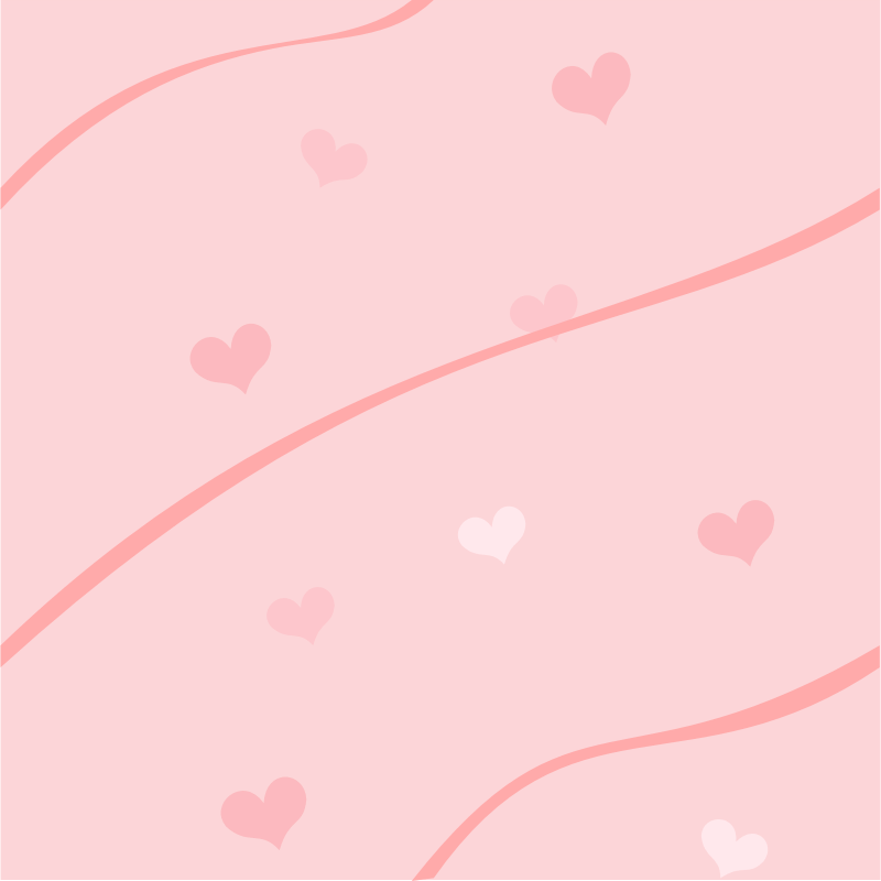 Soft pink abstract background with flowing curves and delicate heart-shaped accents.