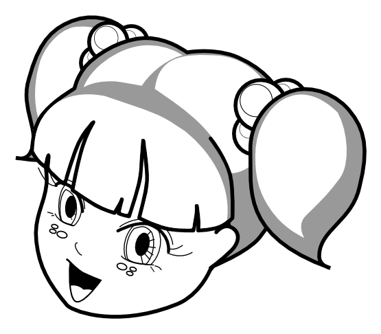 clipartist.net » Clip Art » anime girl outline black white line 