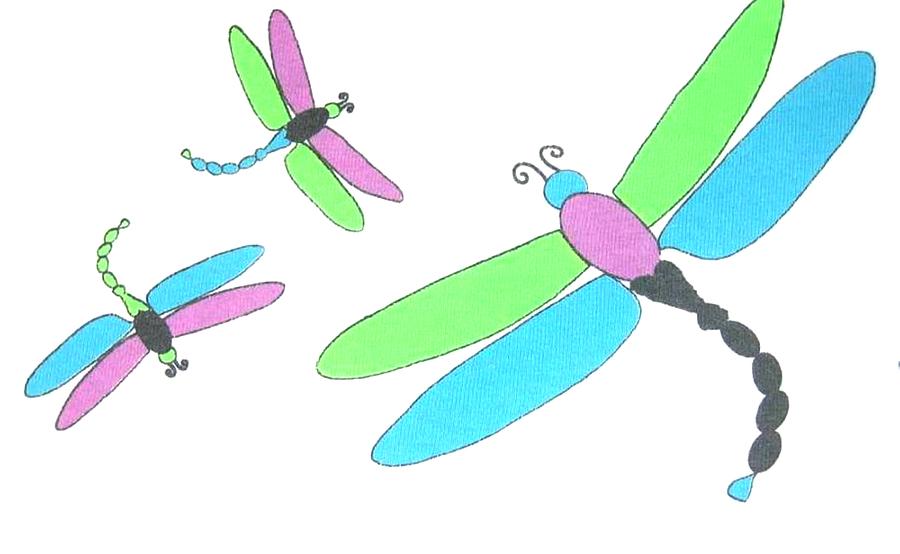 Colorful Dragonfly Illustration - Nature-Inspired Graphic Art