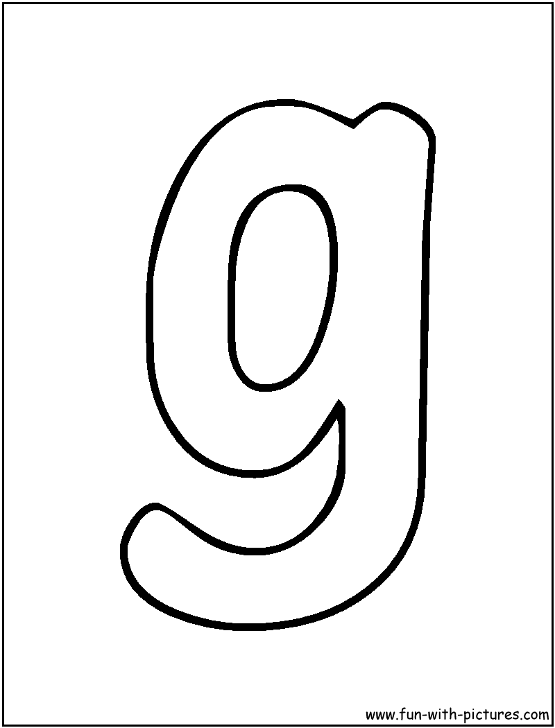 bubble letters lowercase g