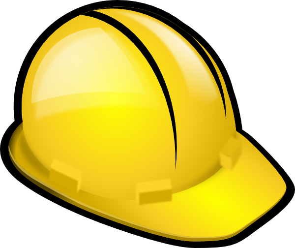 Yellow Construction Hardhat clip art - vector clip art online 