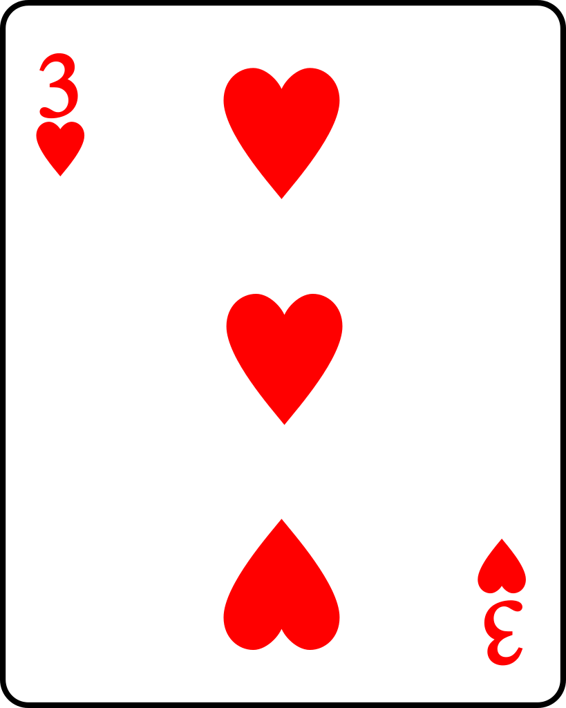File:Playing card heart 3 - Wikimedia Commons