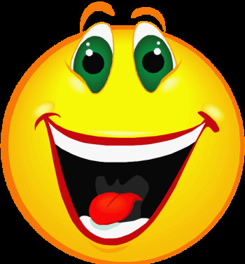 happy smiley with black background - Clip Art Library