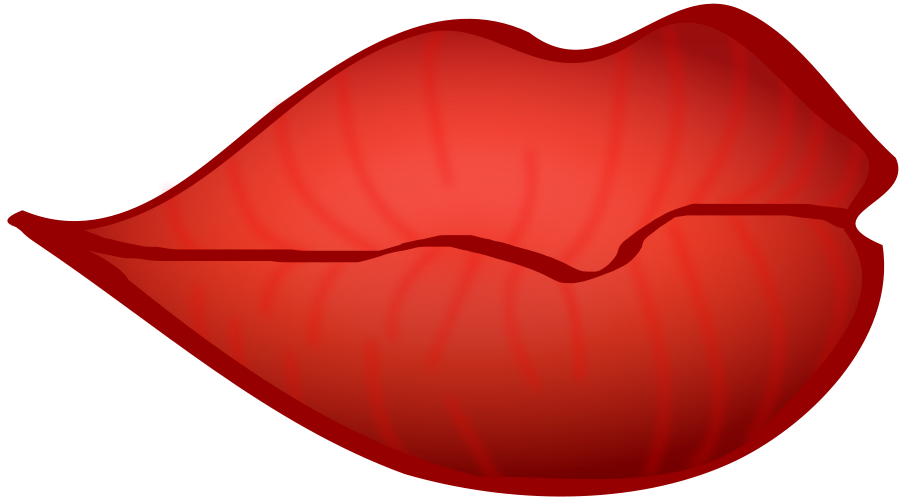 Red Lips Clipart, vector clip art online, royalty free design 