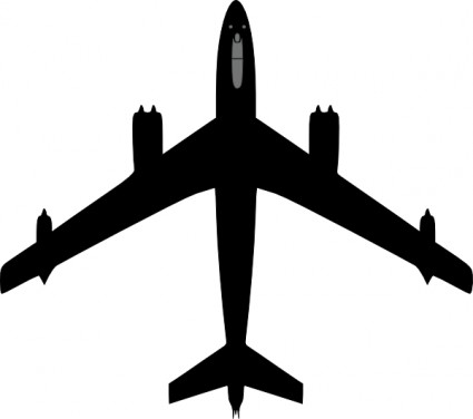 Clip art airplane silhouette Free vector for free download (about 