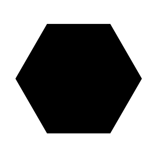 Black Hexagon on a White Ground by feffecr on Clipart library