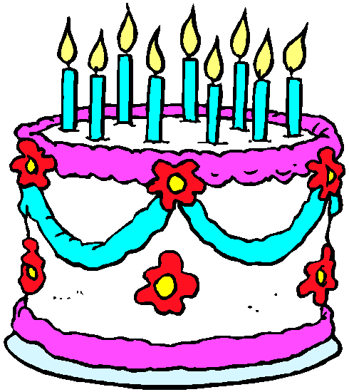 Happy Birthday to Journalist Cartoon Cake and Candles
