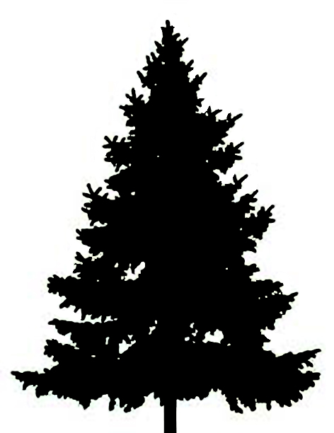 Christmas Tree Silhouette Clip Art - Clipart library