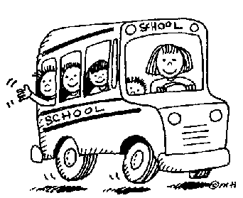 school bus with kids - Clip Art Gallery