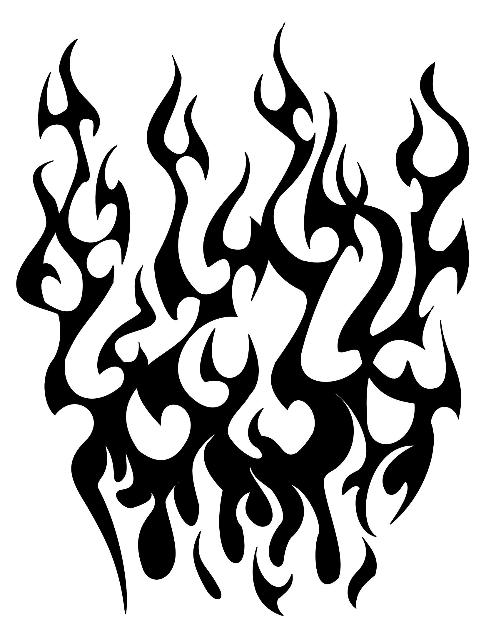Black tribal flames set stock vector Illustration of explosion  51168915