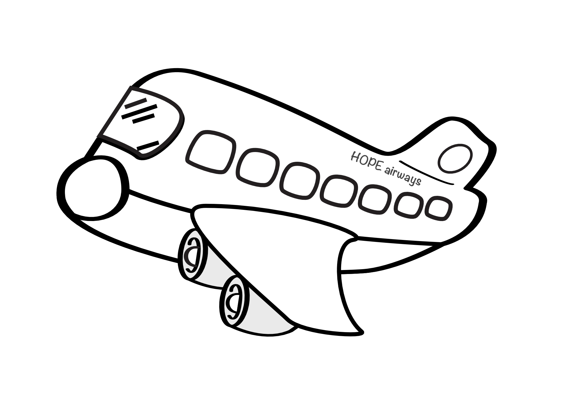 Aeroplane sketch step by step drawing tutorial for kids, preschool theme  3615437 Vector Art at Vecteezy