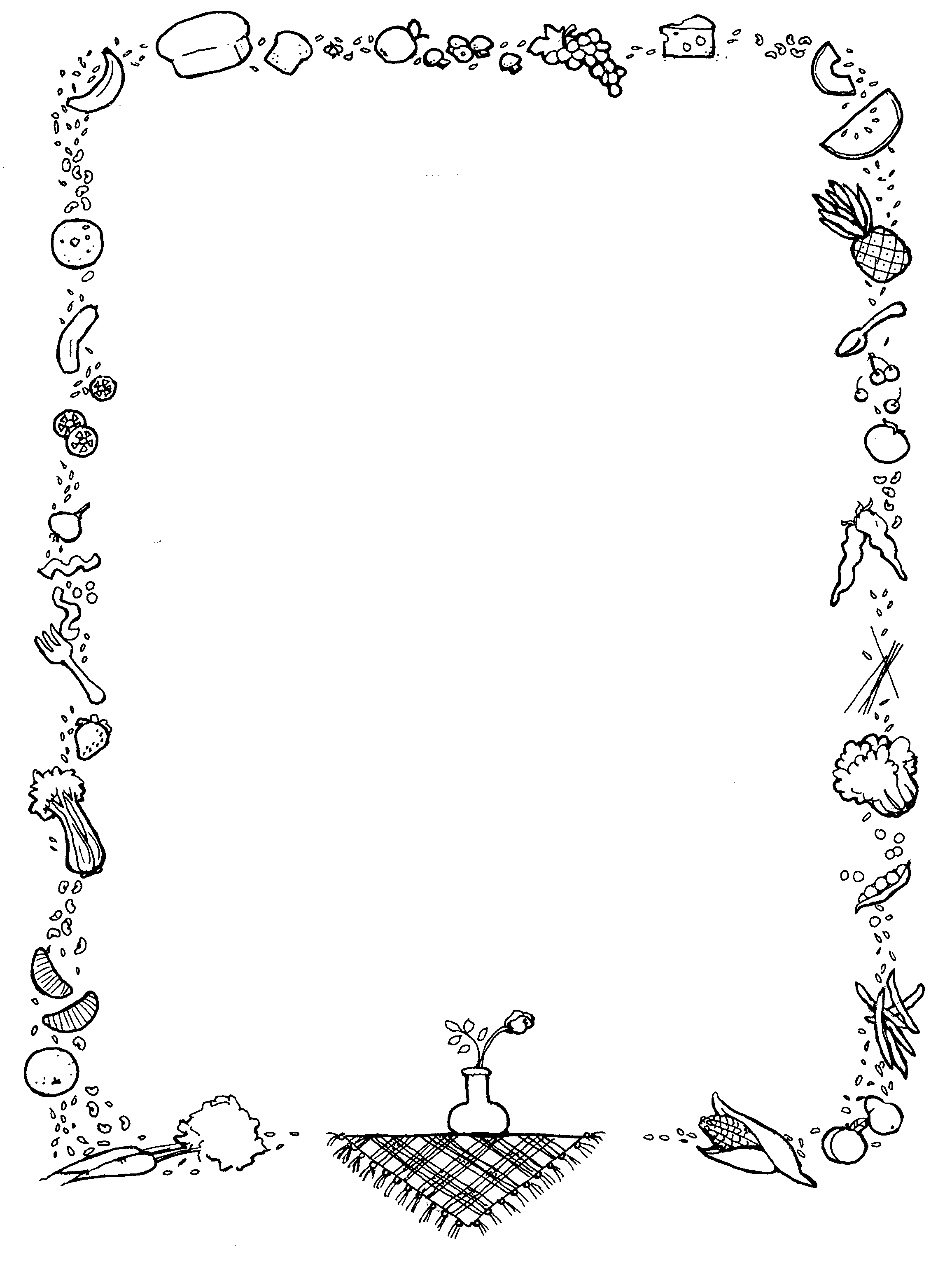 vegetable stand page border
