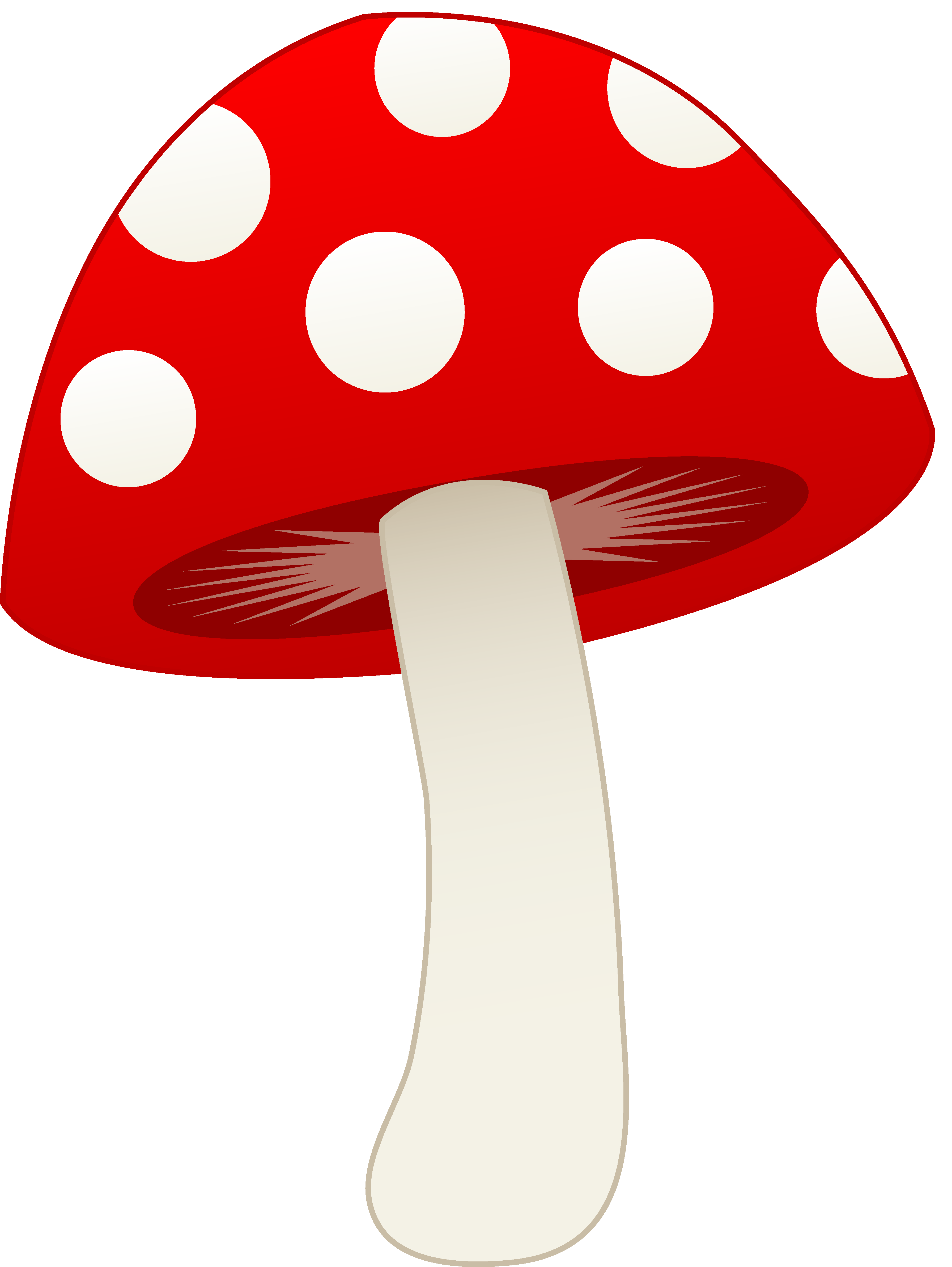 Red and White Mushroom - Free Clip Art