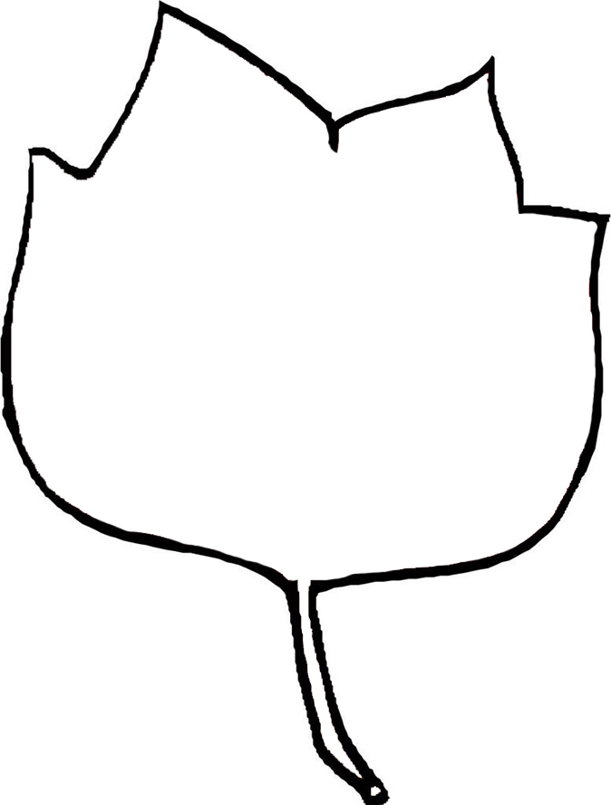 Maple Leaf Outline SVG - Free Downloadable Coloring Page & Clipart