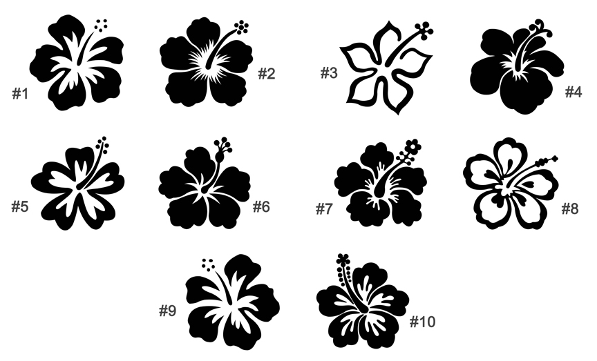 Simple Hawaiian Flower Drawing - Hibiscus Clip Art , transparent png  download | Hawaiian flower drawing, Hibiscus clip art, Flower drawing