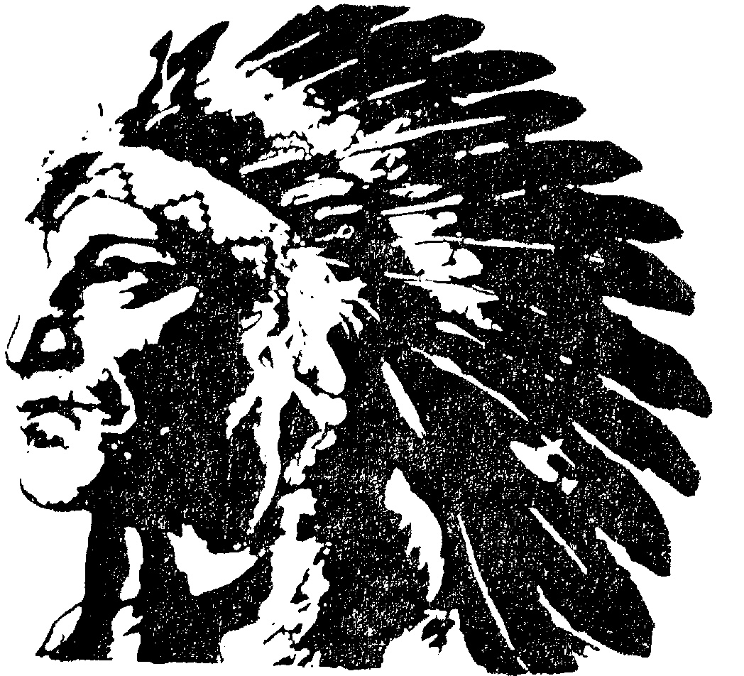 Native American Head Silhouette