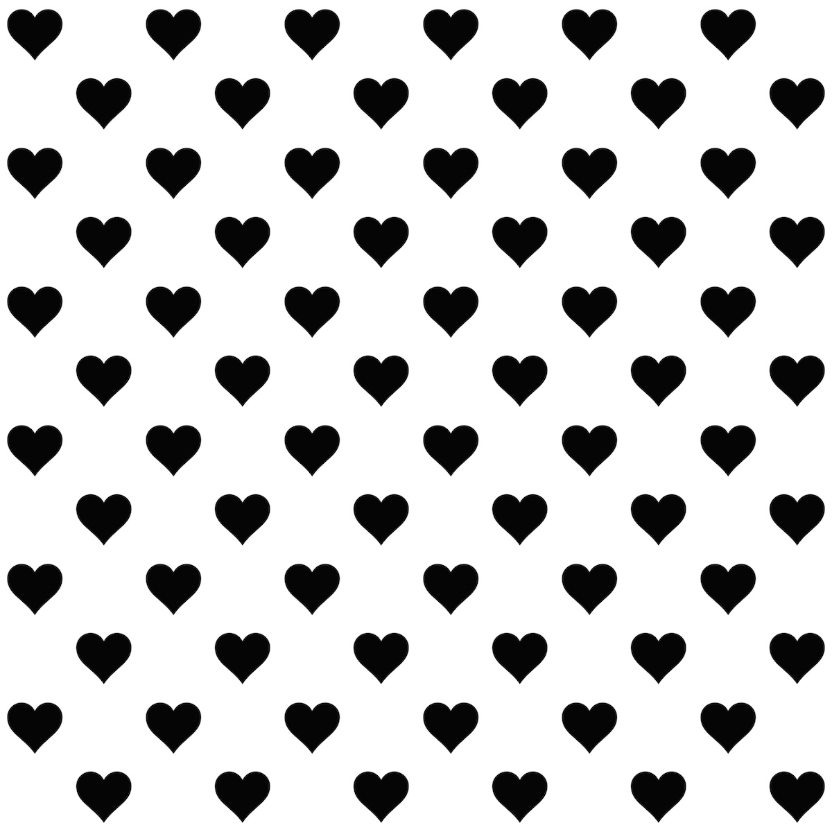 black and white heart patterns - Clip Art Library