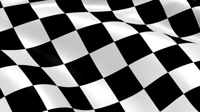 Checkered Flag In The Wind. Part Of A Series. Stock Footage Video 