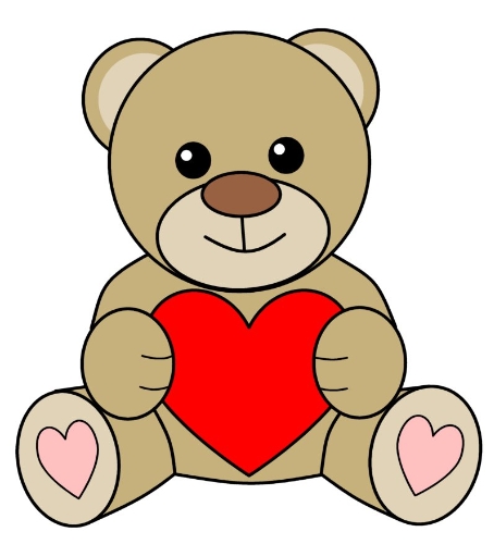 In love cute teddy bear Royalty Free Vector Image