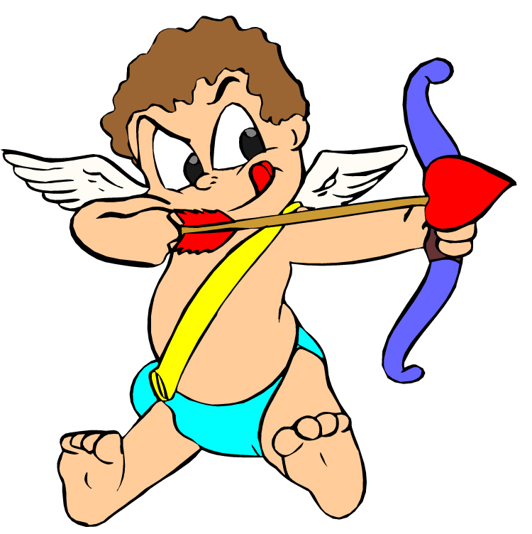 Playful Cupid Cartoon Image - Free Download for Valentine’s Day