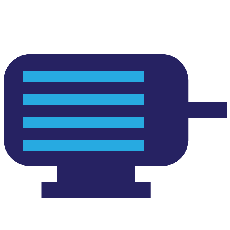 Server Icon with Data Bars - Digital Infrastructure Visualization