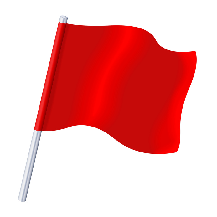 Free clipart red flag