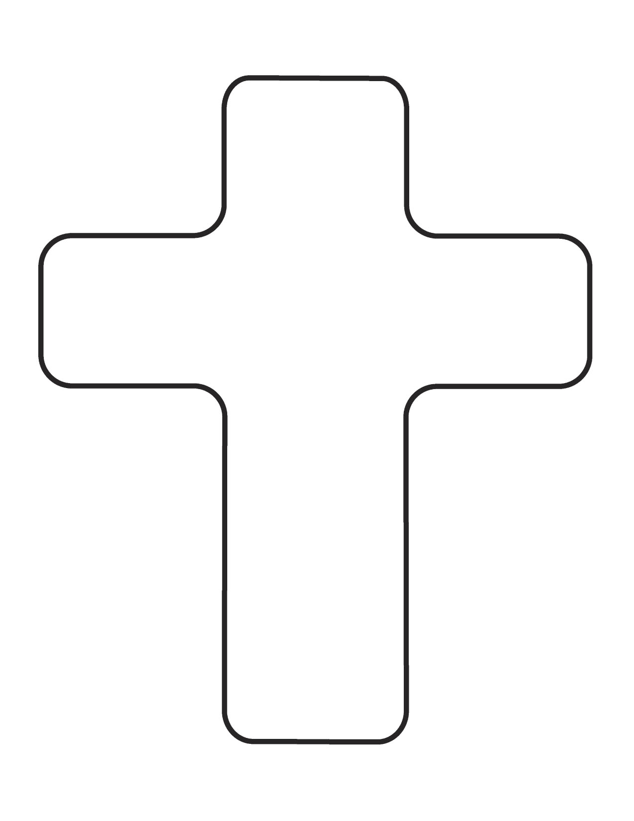 OUTLINE OF CROSS - Clipart library