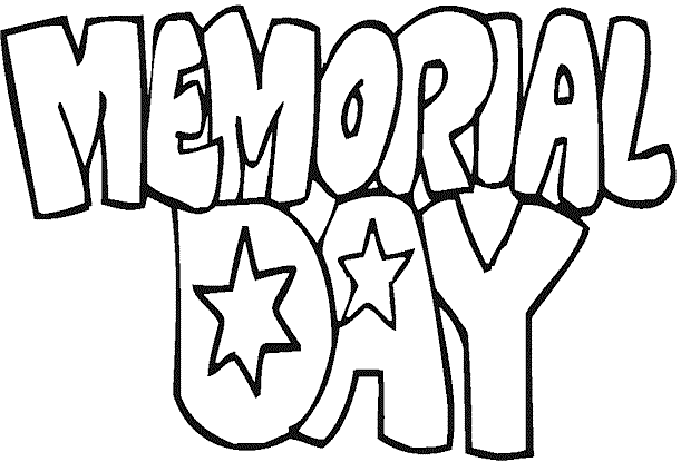 memorial day 2022 clipart black and white