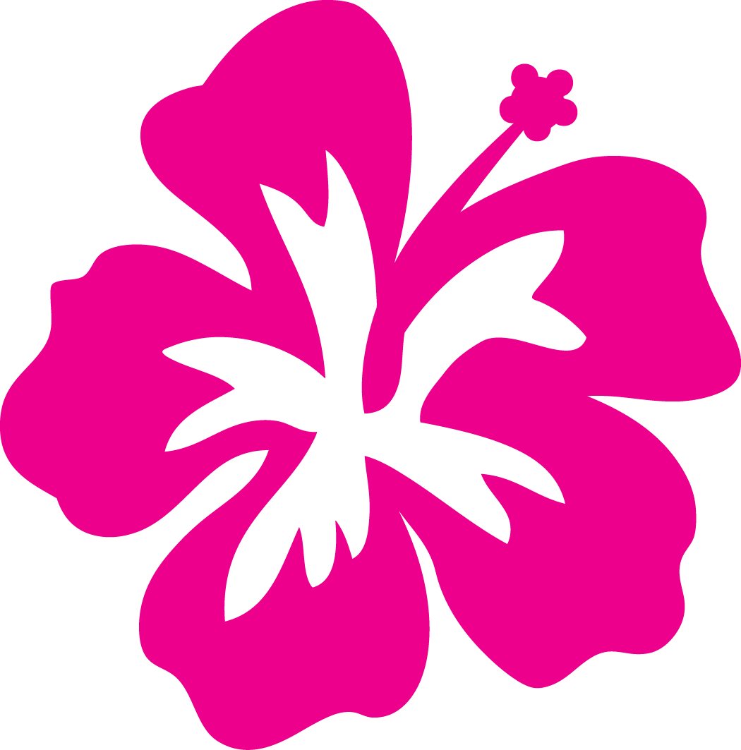 Hawaiian Flower Outline 