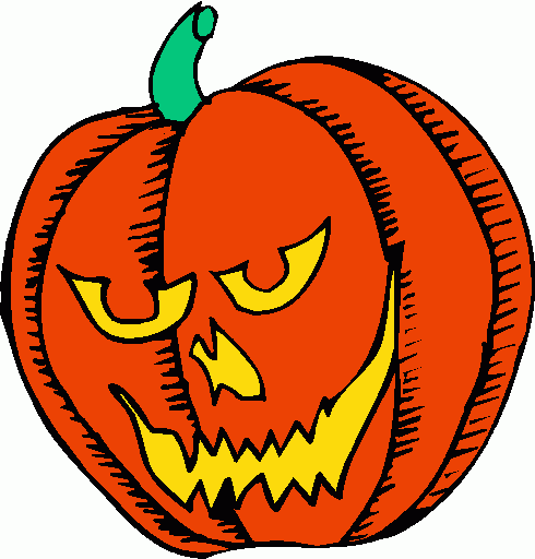 Spooky Jack-O'-Lantern Illustration for Halloween Decor & Design