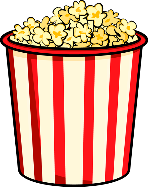 Popcorn Clipart Black And White | Clipart library - Free Clipart Images