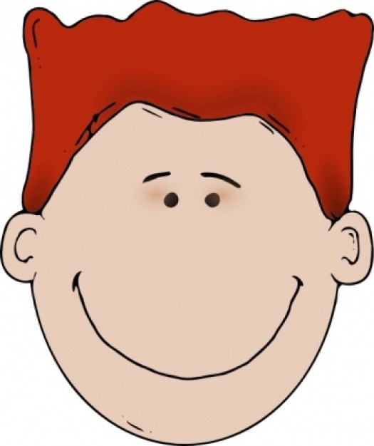Friendly Red-Haired Cartoon Boy Illustration for Kids’ Content