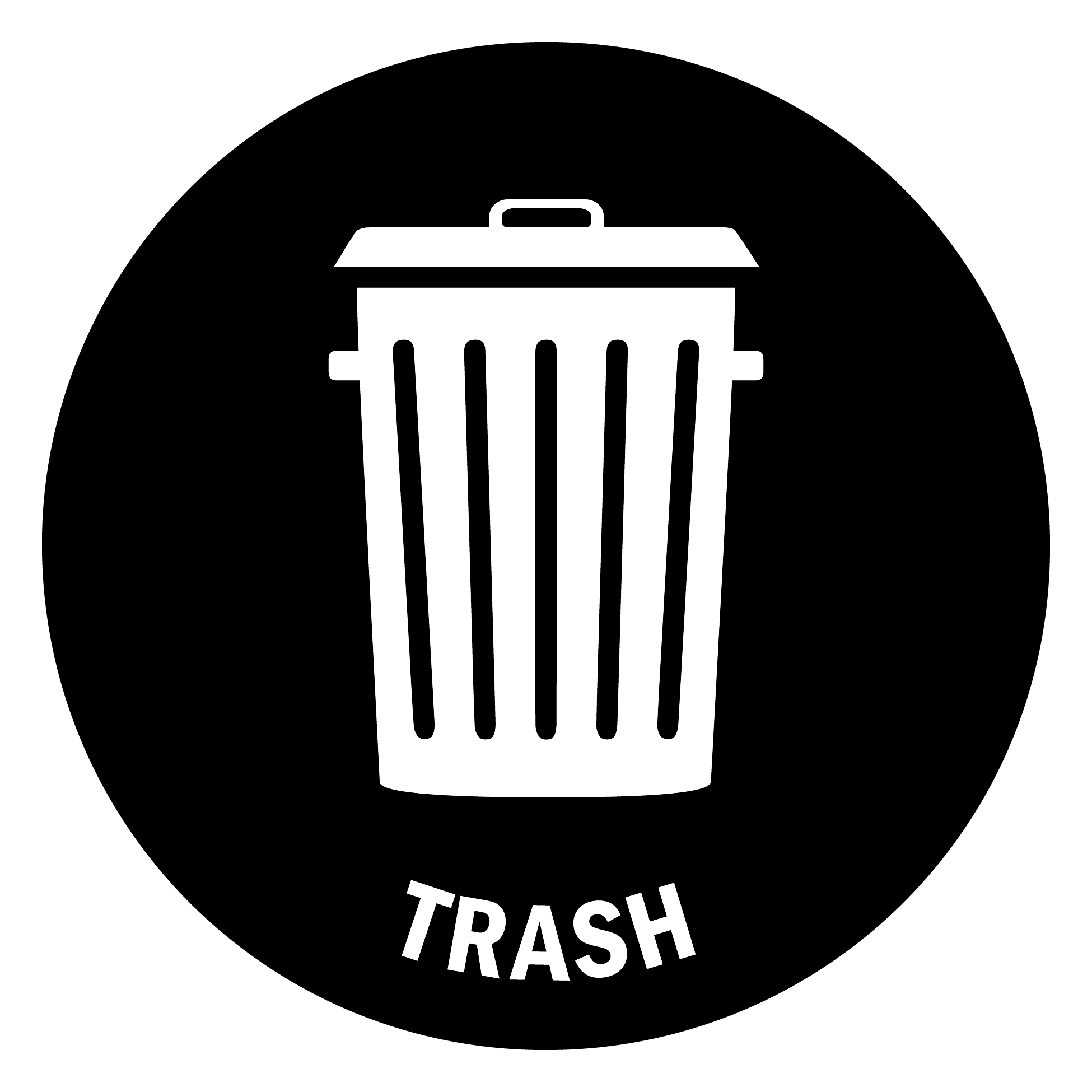 Trash Sign - Promoting Proper Waste Management and Environmental