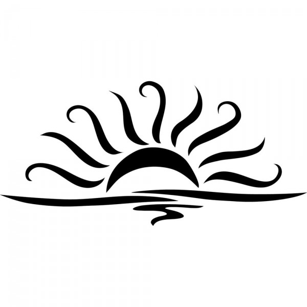 Sunrise Clipart Black And White Clipart Station The Best Porn Website