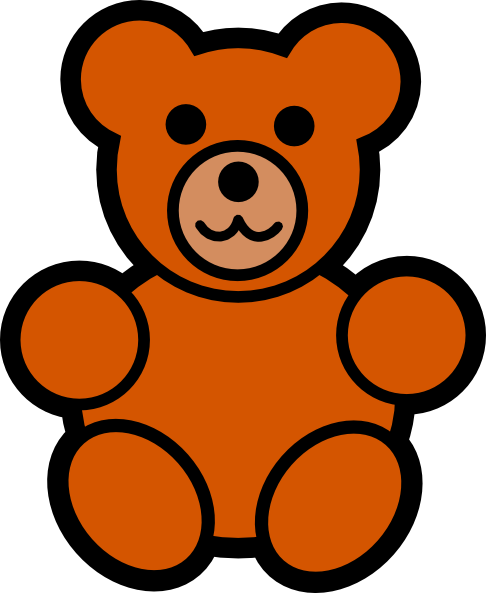 easy cartoon teddy bear - Clip Art Library