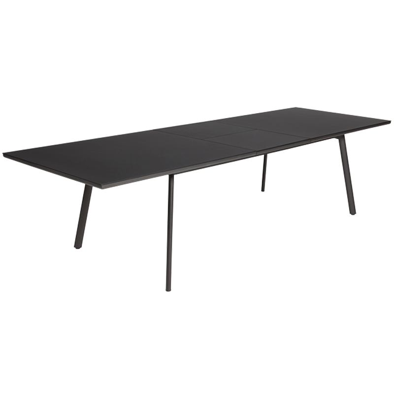 Sleek Black Extendable Dining Table - Minimalist Modern Design
