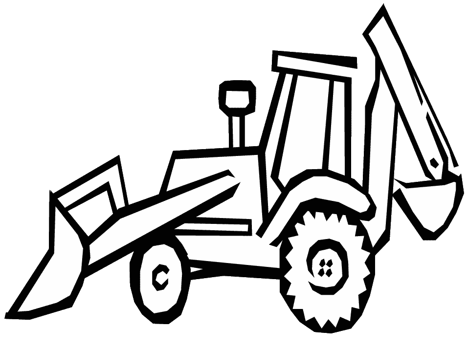 Sketch of a construction bulldozer vector • wall stickers work, vehicle,  transport | myloview.com