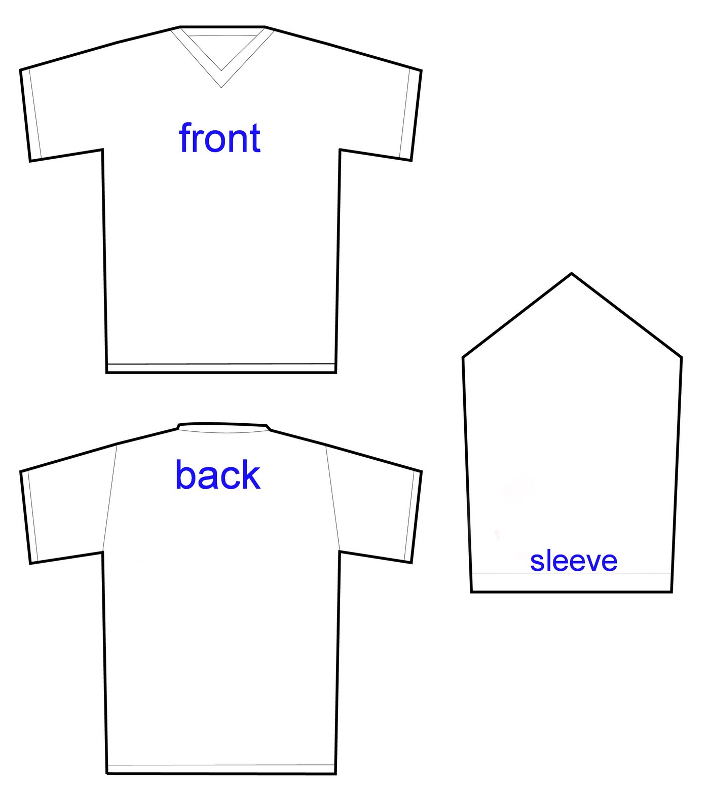 Shirt Template For Design Clip Art Library | annadesignstuff.com