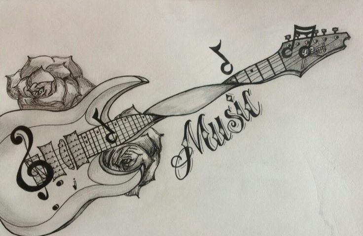 Buy Guitar Tattoo Online In India  Etsy India