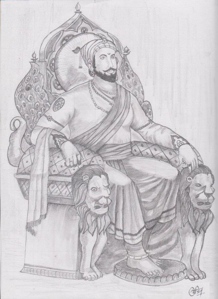 Shivaji Maharaj Jayanti  Sketch  Shivaji Maharaj Wallpaper Download   MobCup