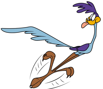Blue and green bird cartoon character, Wile E. Coyote and the Road Runner  Greater roadrunner, runner, game, vertebrate png