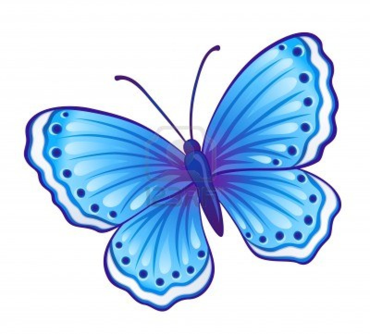 Gradient color butterfly digital embroidery design - Tiny Dreams Embroidery