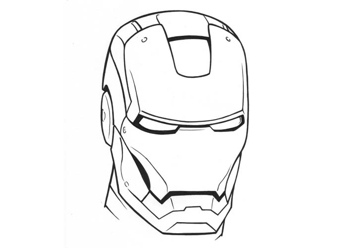 iron man vector black and white