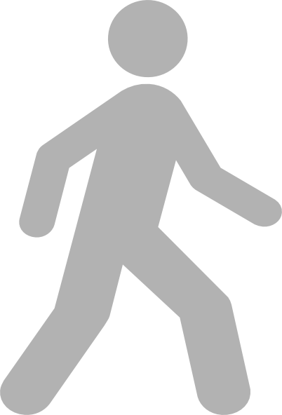 Walking Man Grey clip art - vector clip art online, royalty free 