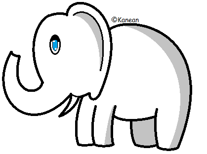 Free Elephant Line art by Kanean on Clipart library