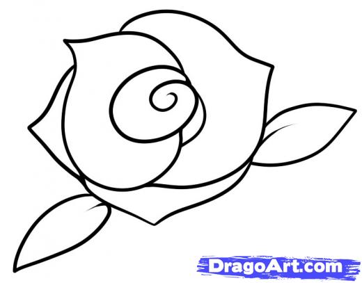 How to Draw a Rose  Easy tutorial  YouTube  Clip Art Library  Cool  drawings Pencil drawings easy Cool easy drawings