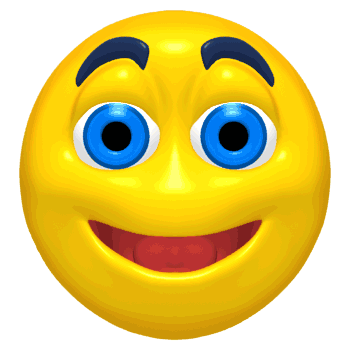 surprised smiley face animation