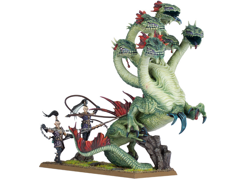 Hydra vs Elven Archers Miniature - Detailed Fantasy Warhammer-Style Figure