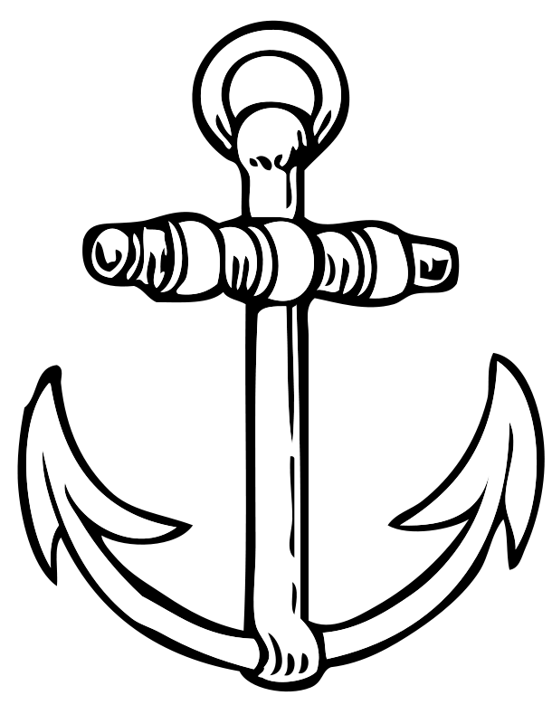 anchor clipart black and white - Clip Art Library